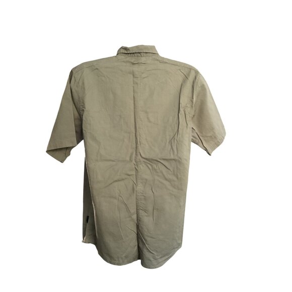 Ocean Current Mens Olive Green Short Sleeve Button-Up Shirt - Picture 12 of 12